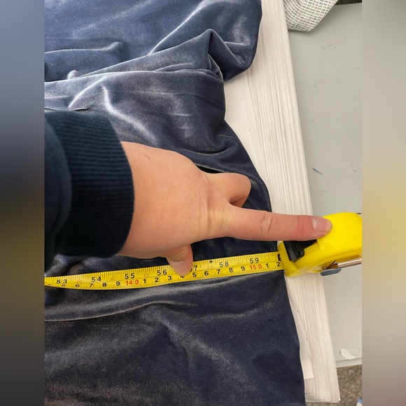 Revelry Giselle Velvet Wrap Gown Dress Sz 6 in Desert Blue - Picture 8 of 9